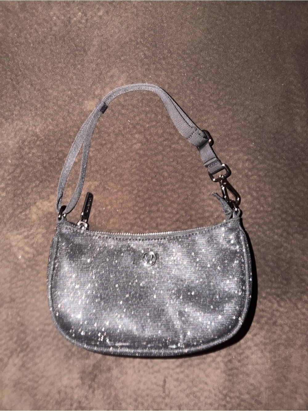 Lululemon black sparkly bag